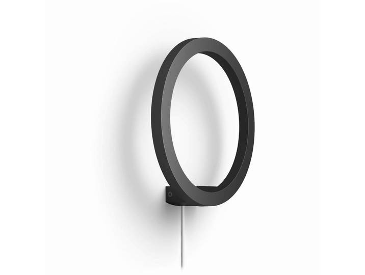 Philips HUE Led-Wandleuchte White \u0026 Color Ambiance Sana, Schwarz, Metall, 25.5 cm, Smartphone-Steuerung, Lampen & Leuchten, Innenbeleuchtung, Smart-Home-Lampen, Smart Home Wandleuchten