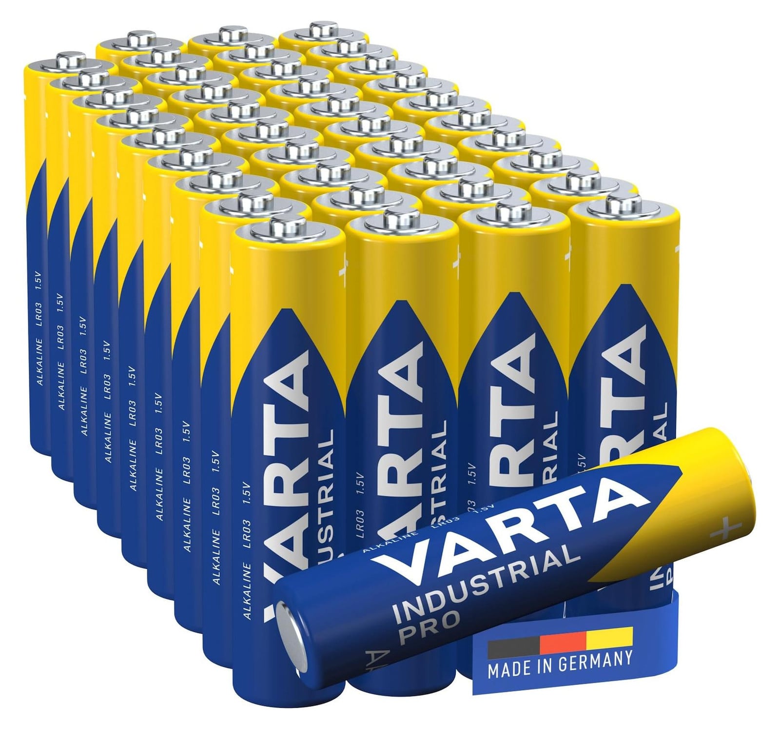VARTA Industrial Pro AAA-batterijen, 40 stuks, alkaline, 1,5V