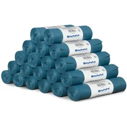 Hypafol 200 reißfeste Müllsäcke | 20 Rollen | 60 L | extra stark & stabil | aus umweltfreundlicher Recyclingfolie