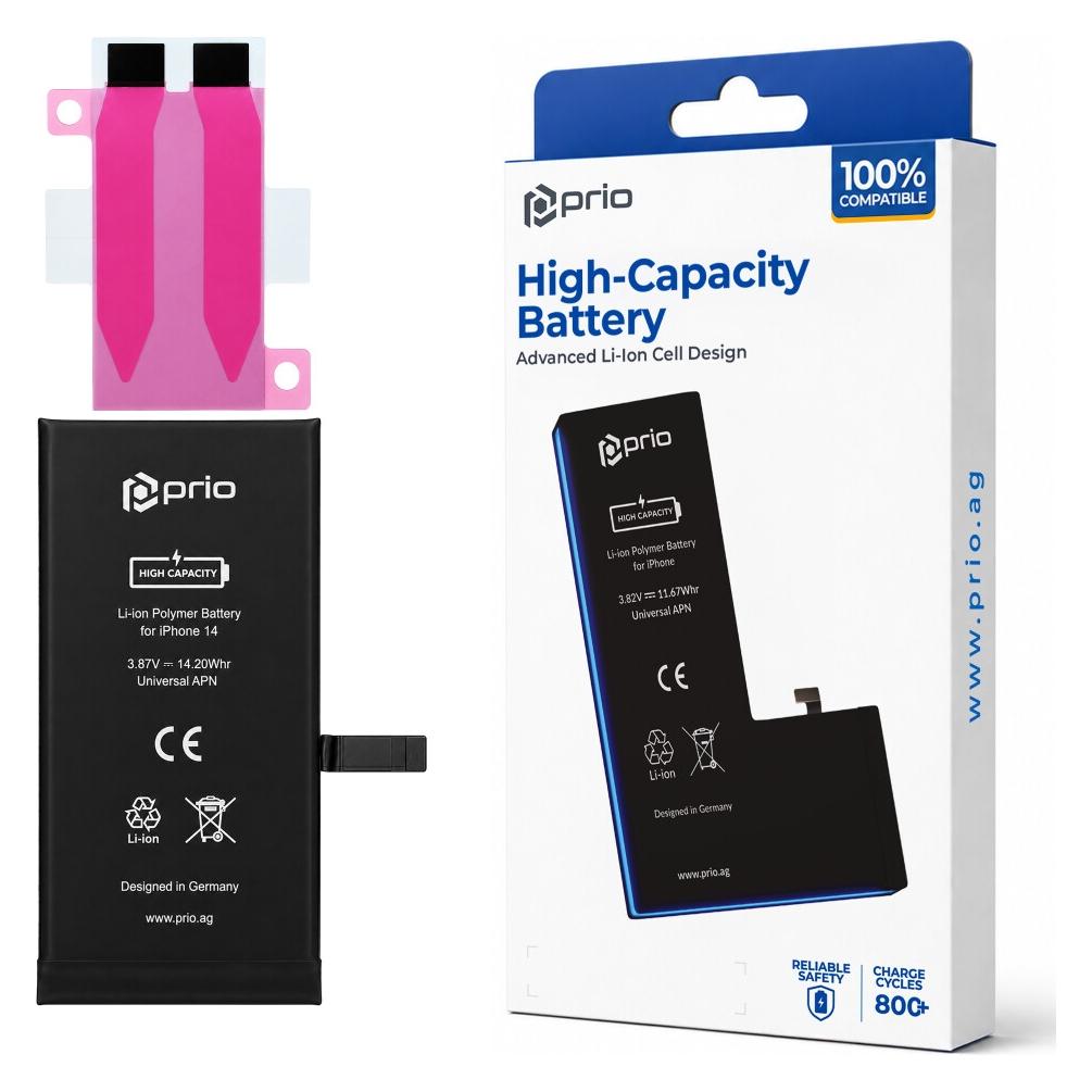 prio Hochleistungsakku für iPhone 14 (3670 mAh) - Universeller APN - (PBA-1518)