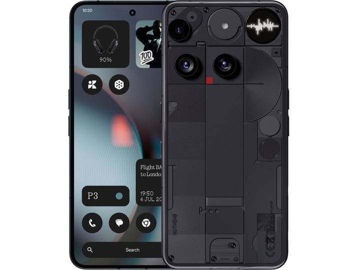 NOTHING Smartphone Phone (3) , Energieeffizienz: A, schwarz, 256 GB, Mobiltelefone, Smartphone