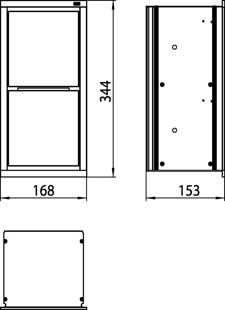emco WC-Papier-Modul asis, chrom / schwarz Unterputz, 344 mm, ohne Einbaurahmen, 972527921 972527921