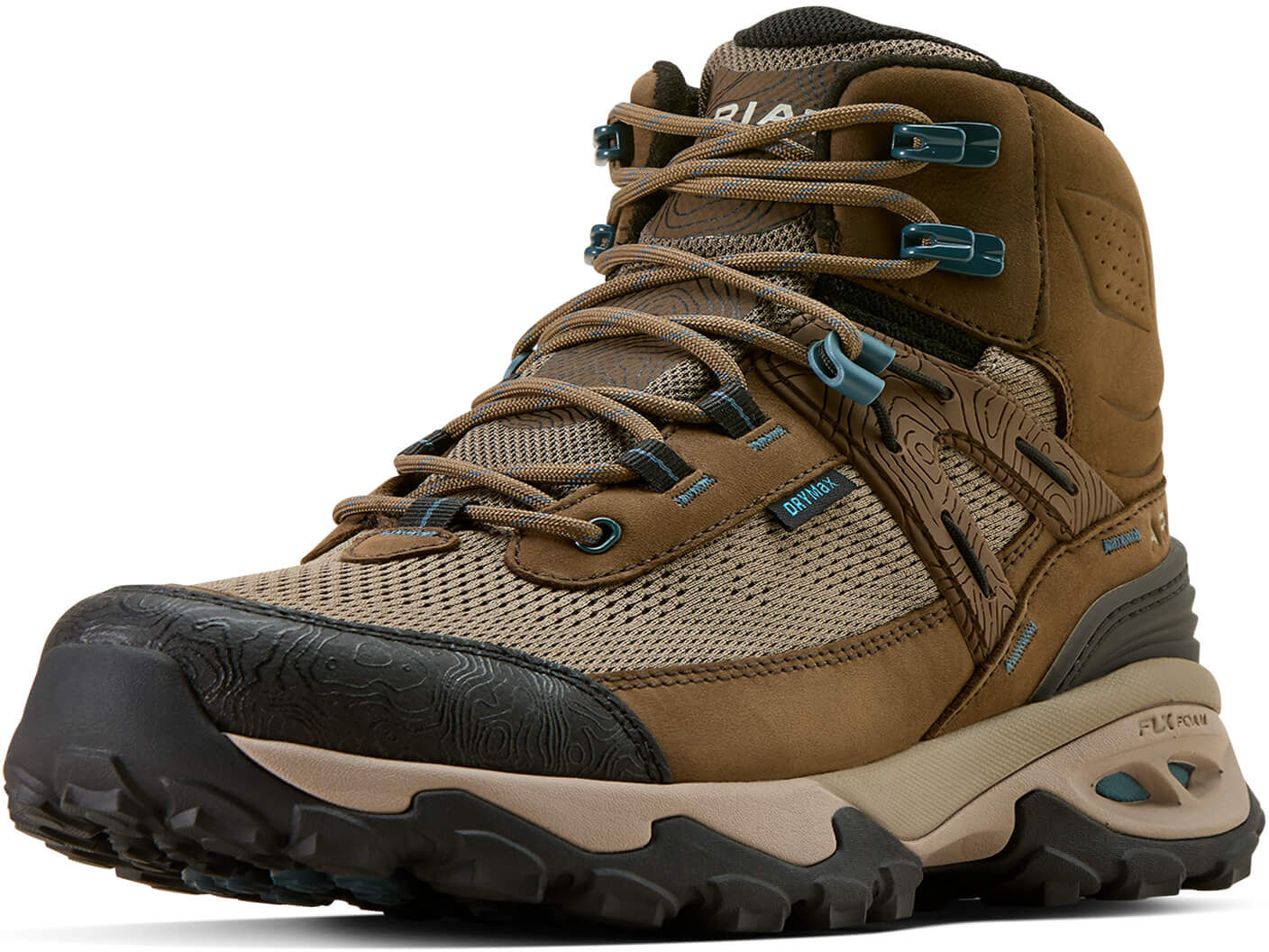 Women's Traverse Mid Waterproof Hiking Boots in Brown Bark, Size: 7.5 B / Medium by Ariat