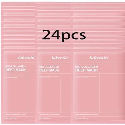 Uplift Picks Bio Collagen Real Deep Hydrating Overnight Hydrogel Face Mask 24 Pcs