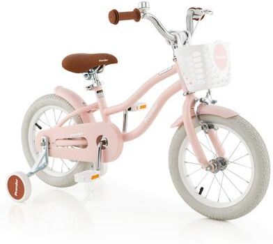 Costway 12 Inch Kids Bike with Training Wheels for Boys Girls Ages 3-8 Years-12 inches