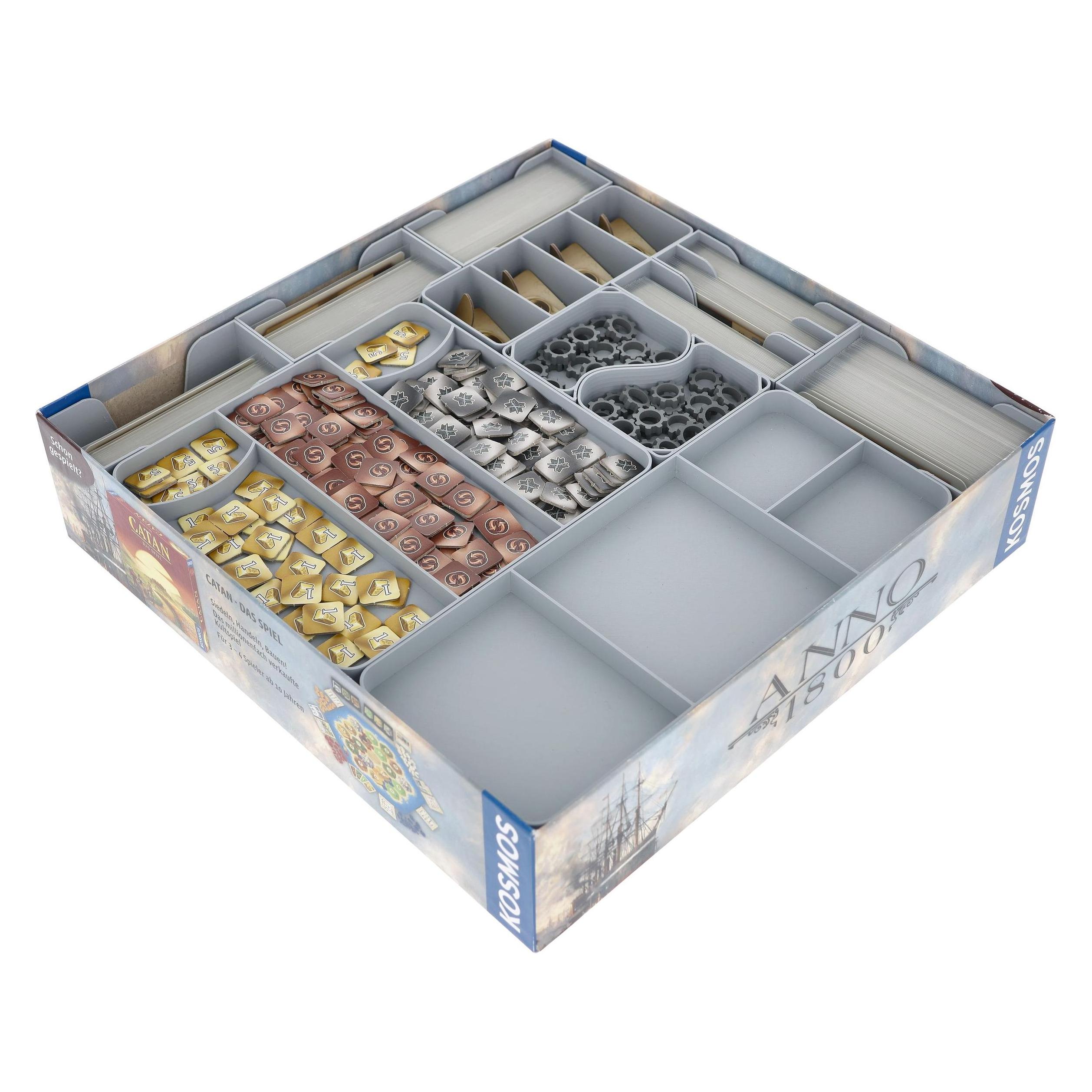Feldherr Organizer Insert für Anno 1800 Die Erweiterung - Grundspielbox (Kunststoff) (65671)