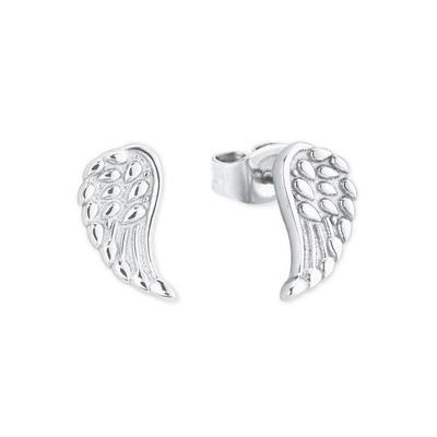 Paar Ohrstecker AMOR "Flügel", silber (silberfarben), Ohrringe, Damen, Silber 925 (Sterlingsilber)