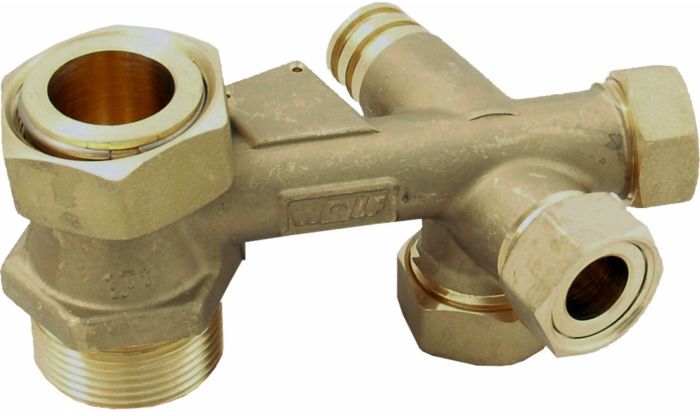 Wolf Verteilerblock Rücklauf 1 1/4" 2070353 für CGB-35/50