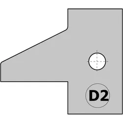 CMT HW Messer (Paar) D2 25x29,8x2mm für 694.015 Profil- und Konterprofilmesserkopf - C695.015.D2