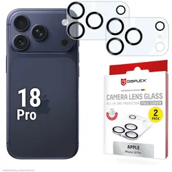 DISPLEX Full Cover Camera Lens Glass für Apple iPhone 18 Pro, 2 Stück
