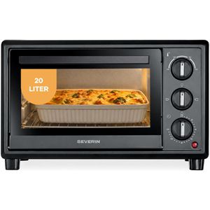 Severin Minibackofen TO 2078, bis 230°C, 1600 Watt, mit Umluftfunktion, 20 Liter