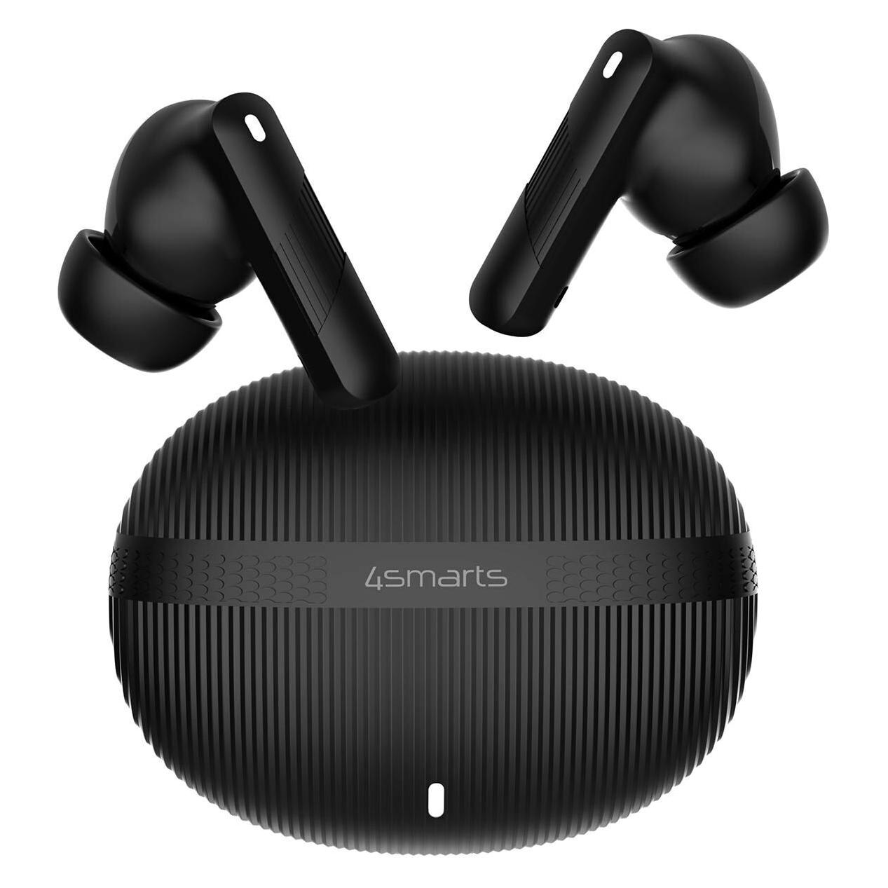 4smarts Wireless Headset SkyBuds Pro ANC, schwarz (ANC, 20 h, Kabellos) (4S541679)