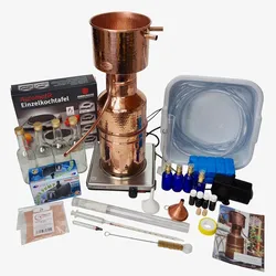 `CopperGarden®` LEONARDO SORGENFREI  3 Liter Aromadestille