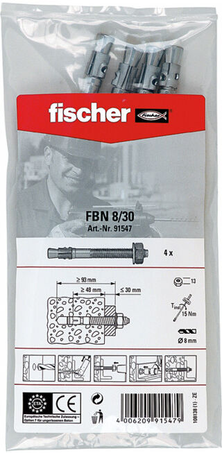 fischer Goujon d'ancrage FBN II 8/30 B (091547)