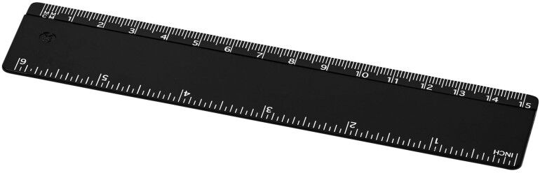 Règle personnalisable 15 cm en plastique GPPS Renzo noir