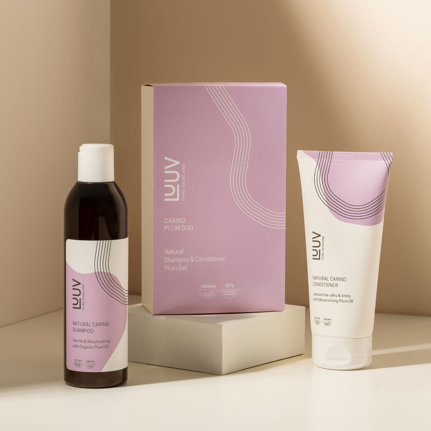 LUUV Natural Caring Gift Set