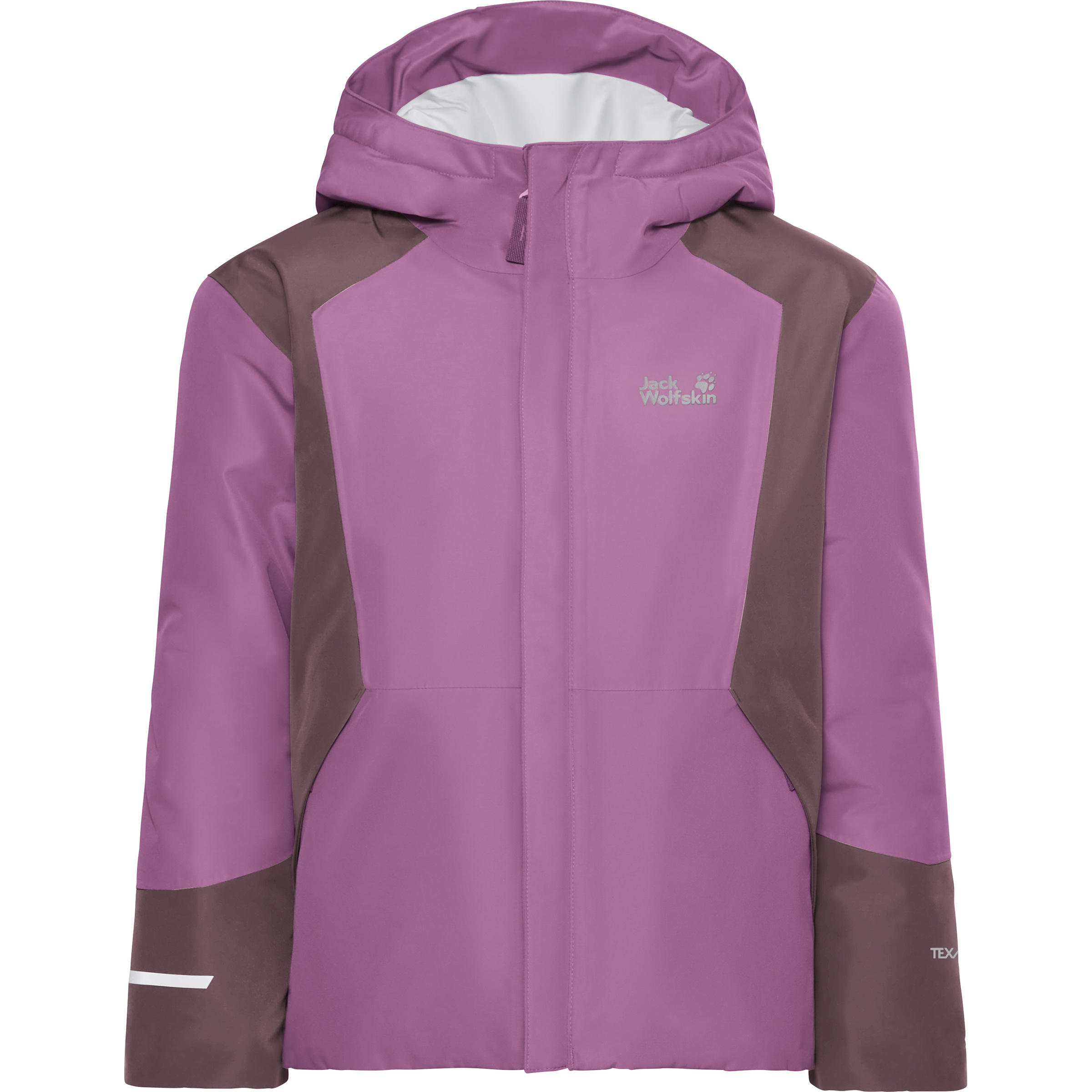 Jack Wolfskin Snowflash Kinder Isolationsjacke lila Größe 104 Trekking Wasserdicht Wasserabweisend