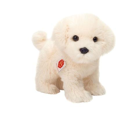 Teddy Hermann 91960 - Malteser Welpe stehend, 23 cm, Hund, Plüschtier