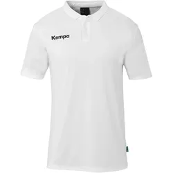Kempa Poly Poloshirt Kinder weiß 152