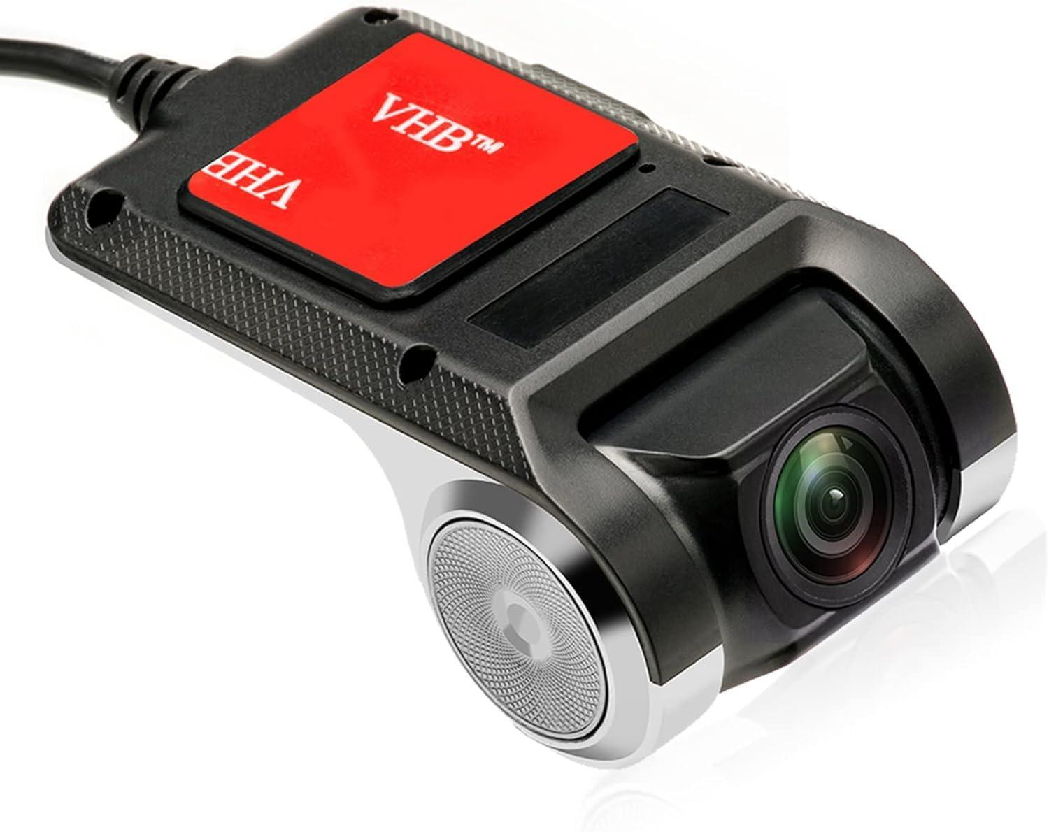 Selius Auto Dash Cam HD USB voor Android Auto Stereo, Waterdichte Mini DVR
