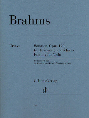 Henle Verlag Brahms 2 Sonaten op.120 Viola