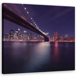 WANDBILD städte und architektur lila