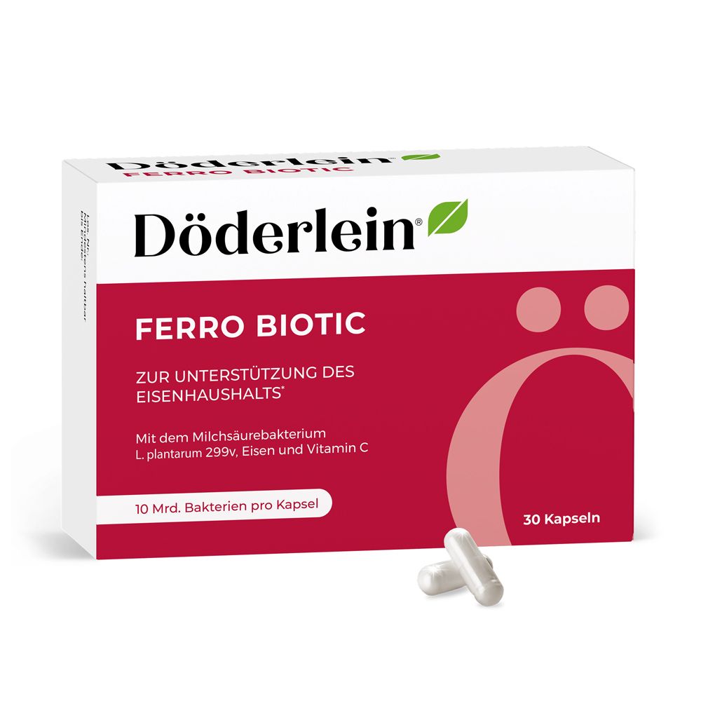 Döderlein Ferro Biotic Eisen+Milchsäurebakt.Kaps. 30 St Kapseln