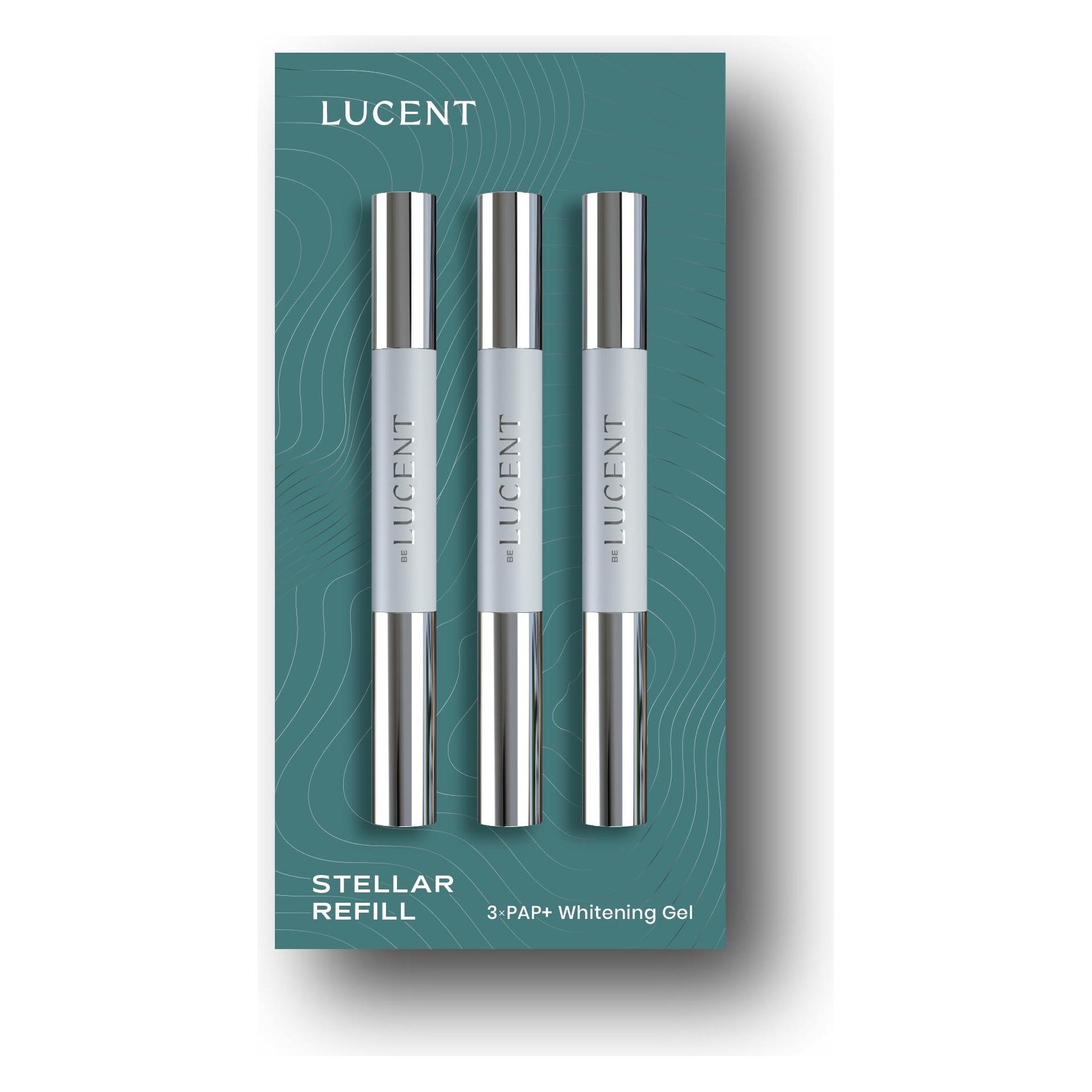 Lacalut Stellar Refill - Nachfüllpackungen für Zahnaufhellung (3 Stück) (Bleaching Gel) (10291)