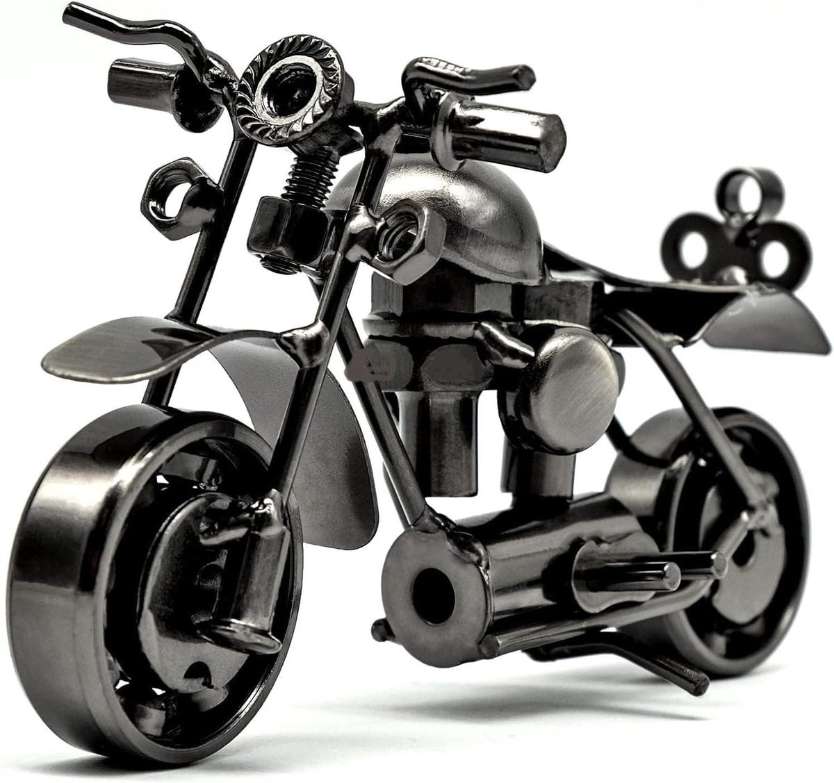 Cosensi Retro Motorfiets Standbeeld Decoratie Vintage IJzeren Model