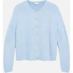 Strickjacke mit Knopfleiste Blau 40