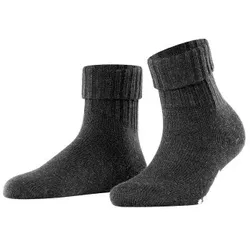 Burlington Plymouth Wool Sock Dunkelgrau Wolle Gr 36/41 Damen
