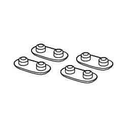 Tece -WC-Sitz Auflagepuffer (4 Stück), 9820423 9820423