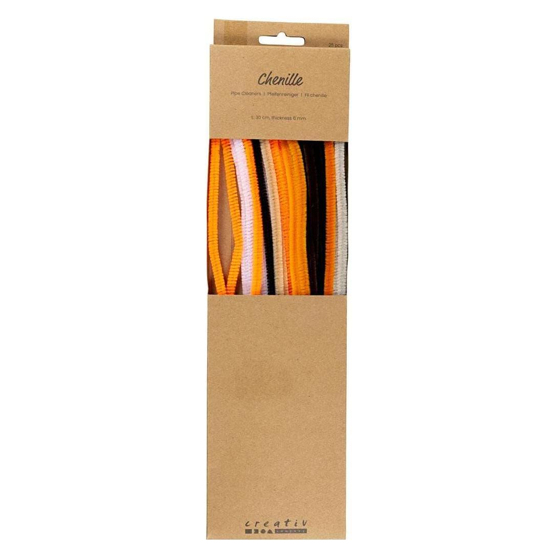 Creativ Company Chenilledraht 25 Stück, Halloween Farben, Länge: 30 cm (0.30 m) (516565)