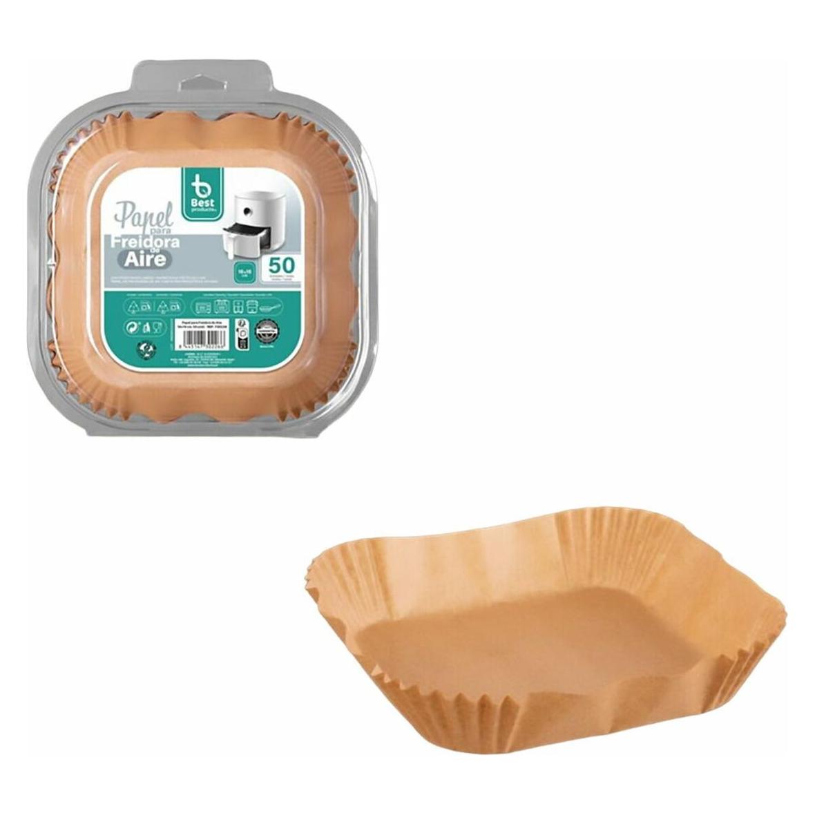 Best Products Green Luftfritteuse aus Papier quadratisch (49440029)