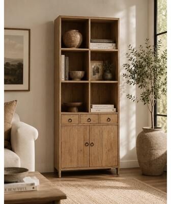 Artissance Approx. High Reclaimed Pine Shelf with Three Drawers