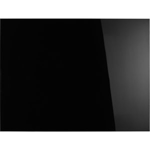 Magnetoplan Glas-Magnettafel 13404012, Design-Glasboard, glänzend, schwarz, mit Metallrückwand, 120 x 90 cm