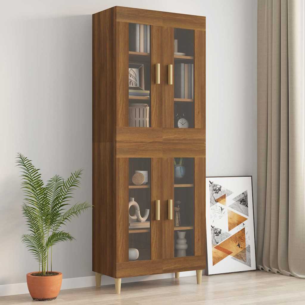 vidaXL Armoire murale suspendue Chêne marron 69,5x34x90 cm