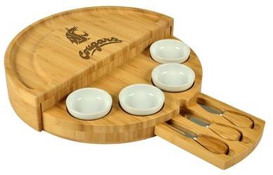 Picnic at Ascot NCAA Washington State Cougars Bamboo Cheese & Charcuterie Board