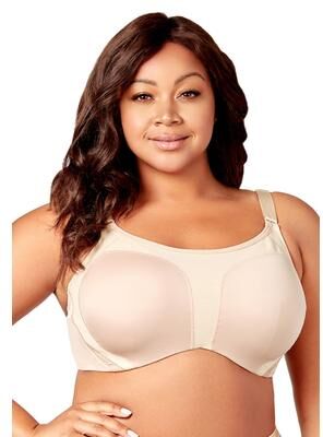 Plus Size Women's Curvy Moves Sports Underwire Bra 2511 by Elila in Beige (Size 42 F)