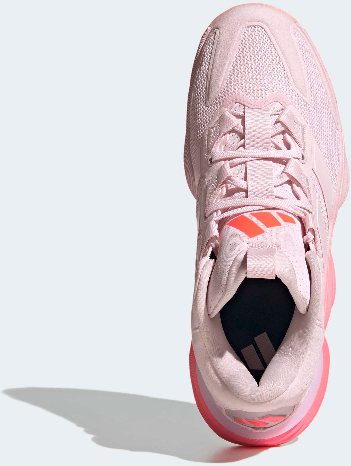 Hallenschuh ADIDAS PERFORMANCE "COURT STABIL", Damen, Gr. 38, distilled pink, distilled pink, solar turbo, Synthetik, Textil, Schuhe Hallenschuh, Handballschuh distilled pink, distilled pink, solar turbo 38