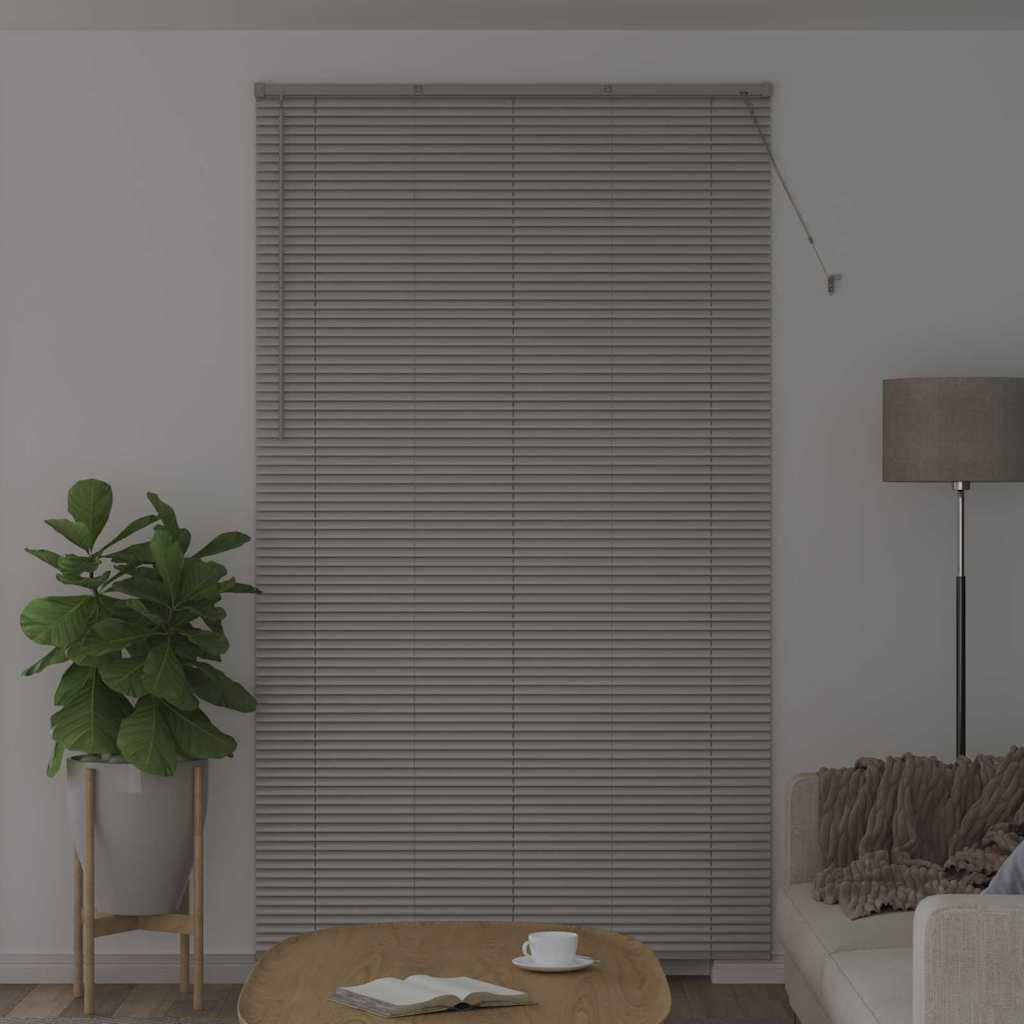 Latitude Run Horizontal/Venetian blind Silver 220cm L x 125cm W