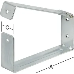 VORMANN Leiter- u.Gerätehalter L.200mm H.90mm B.40mm - 001440200Z