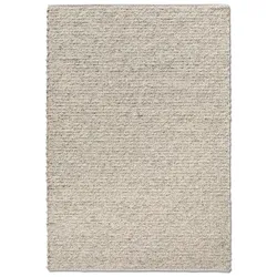 Allgäuer Teppichmanufaktur Webteppich Alpina Look 170 x 240 cm Schurwolle Grau