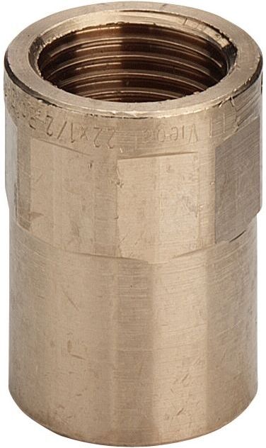 Viega Übergangsmuffe 117597 42 mm x Rp 1 1/2, Rotguss