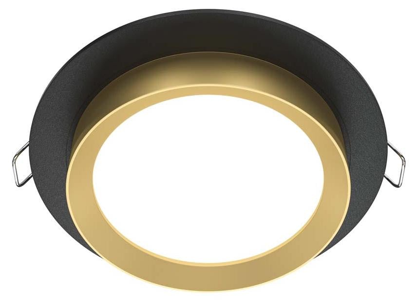 Maytoni Hoop inbouwspot GX53 rond goud/zwart aluminium
