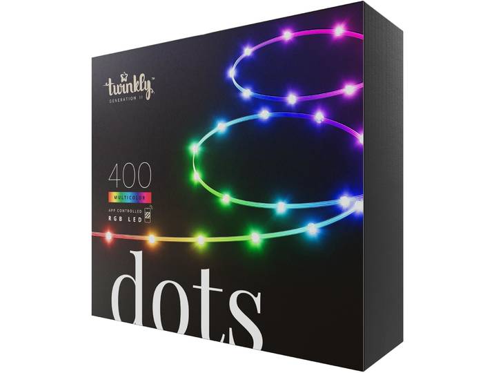 Twinkly Lichterkette DOTS schwarz T 20 m - LED - Material: Kunststoff - Lichterkette- LED Leuchtmittel