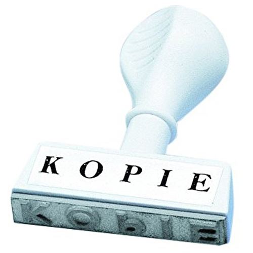 WEDO Textstempel "KOPIE", Abdruckbreite: 45 mm