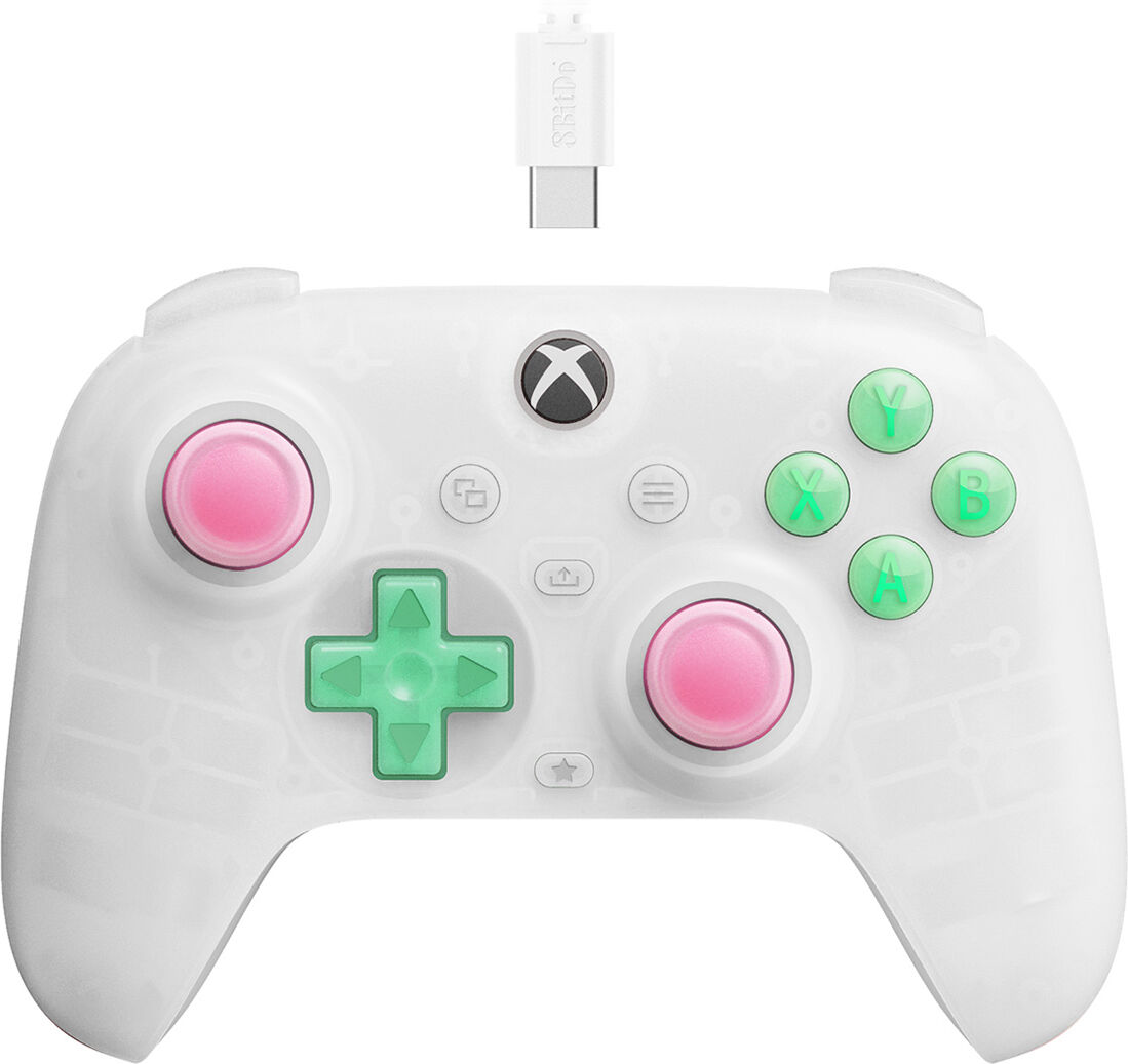 8bitdo Ultimate Mini Kontroll Till Xbox - Clear White