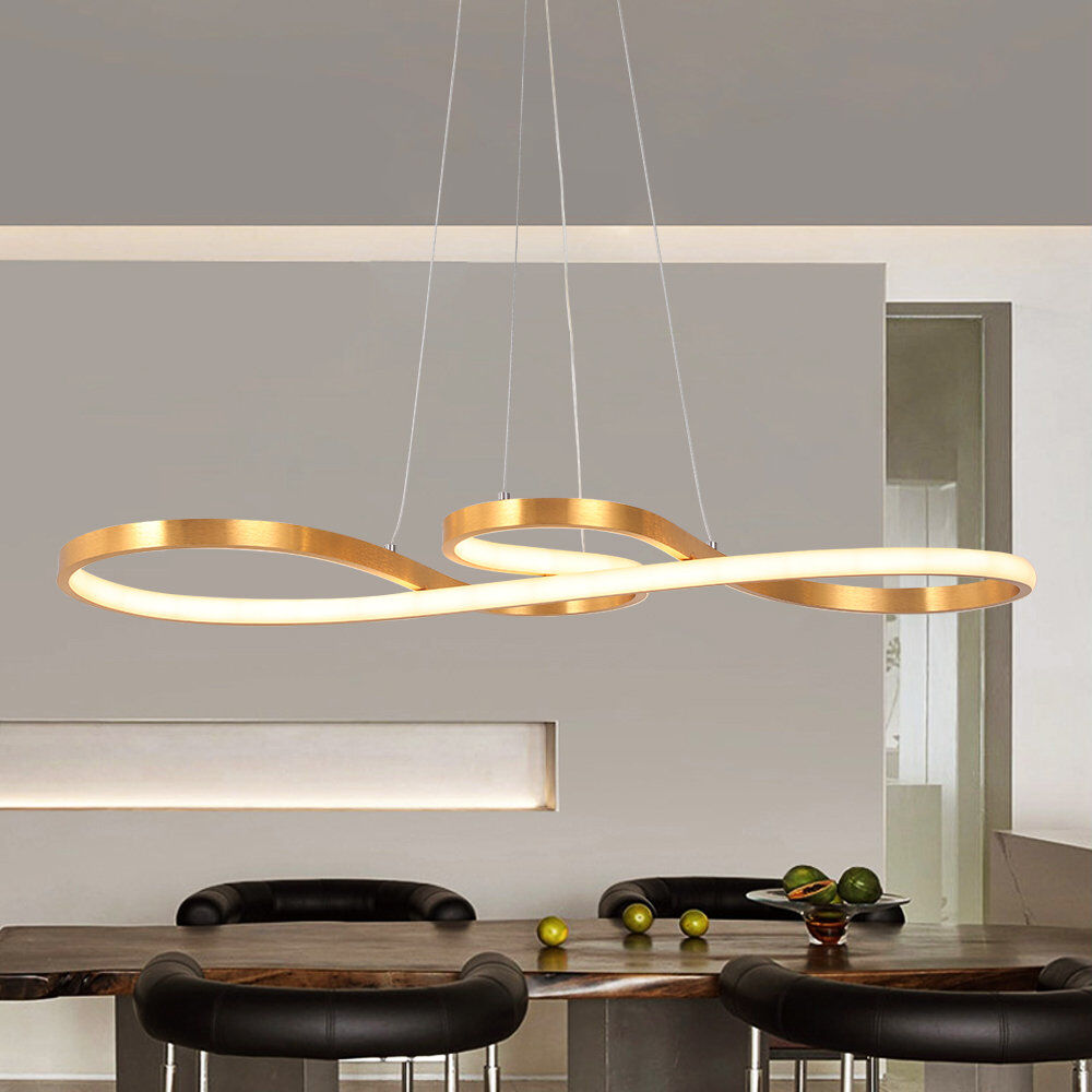 Metro Adwoa 1 - Light Kitchen Island LED Chandelier Gold