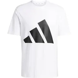 ADIDAS Herren Shirt Essentials Big Logo, Größe L in Weiß Weiß